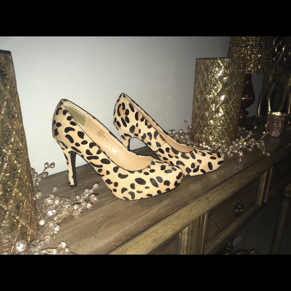 Go Wild! Calf Hair Animal Print Heel
